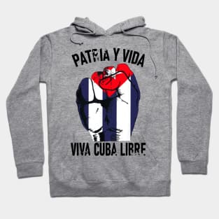 Cuba Flag Cuba Power Pride Vintage Sos Cuba Hoodie